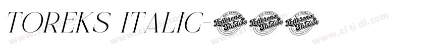 Toreks Italic字体转换